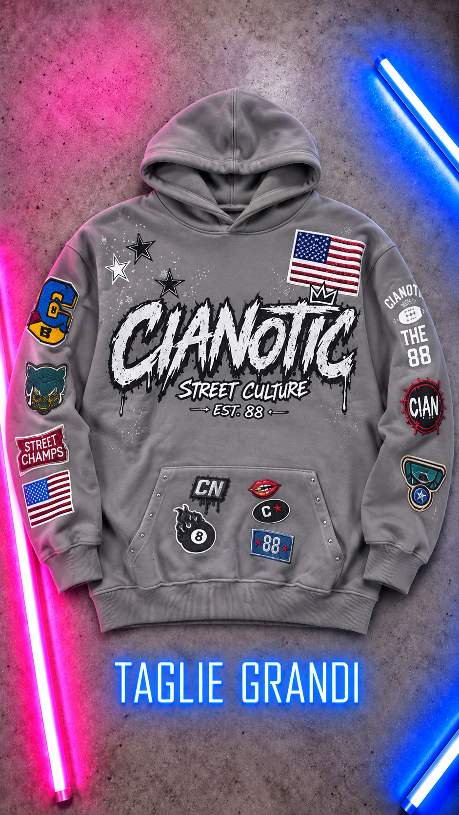 Taglie Forti Felpa By Cianotic