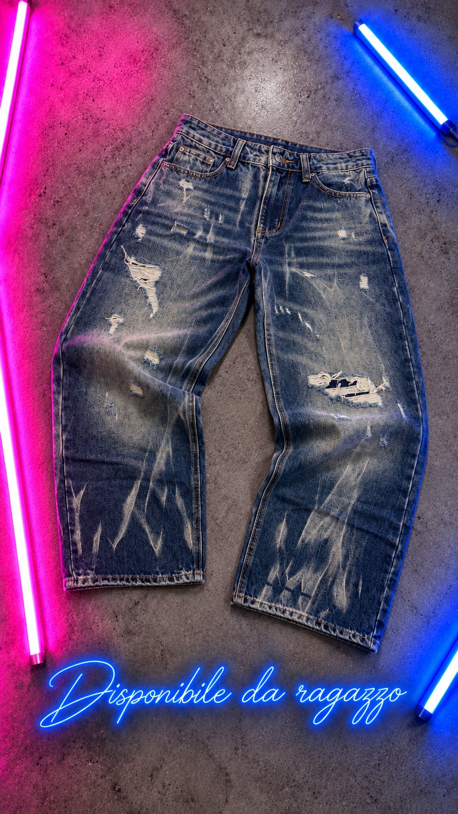 Ragazzo jeans Sabbia Blu