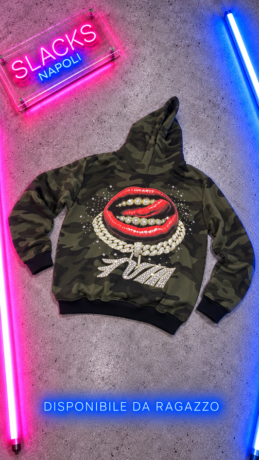 Ragazzo Felpa Mouth Diamond