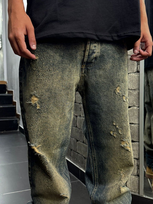 Jeans Destroyed Sabbia