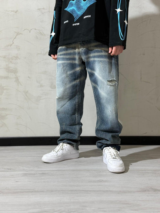 Ragazzo Jeans Baggy Blu scuro