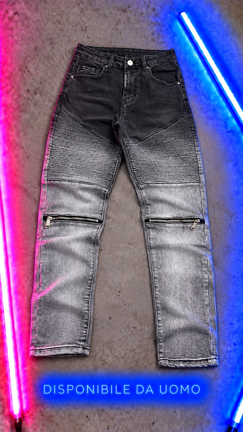 Jeans BiColor Zip