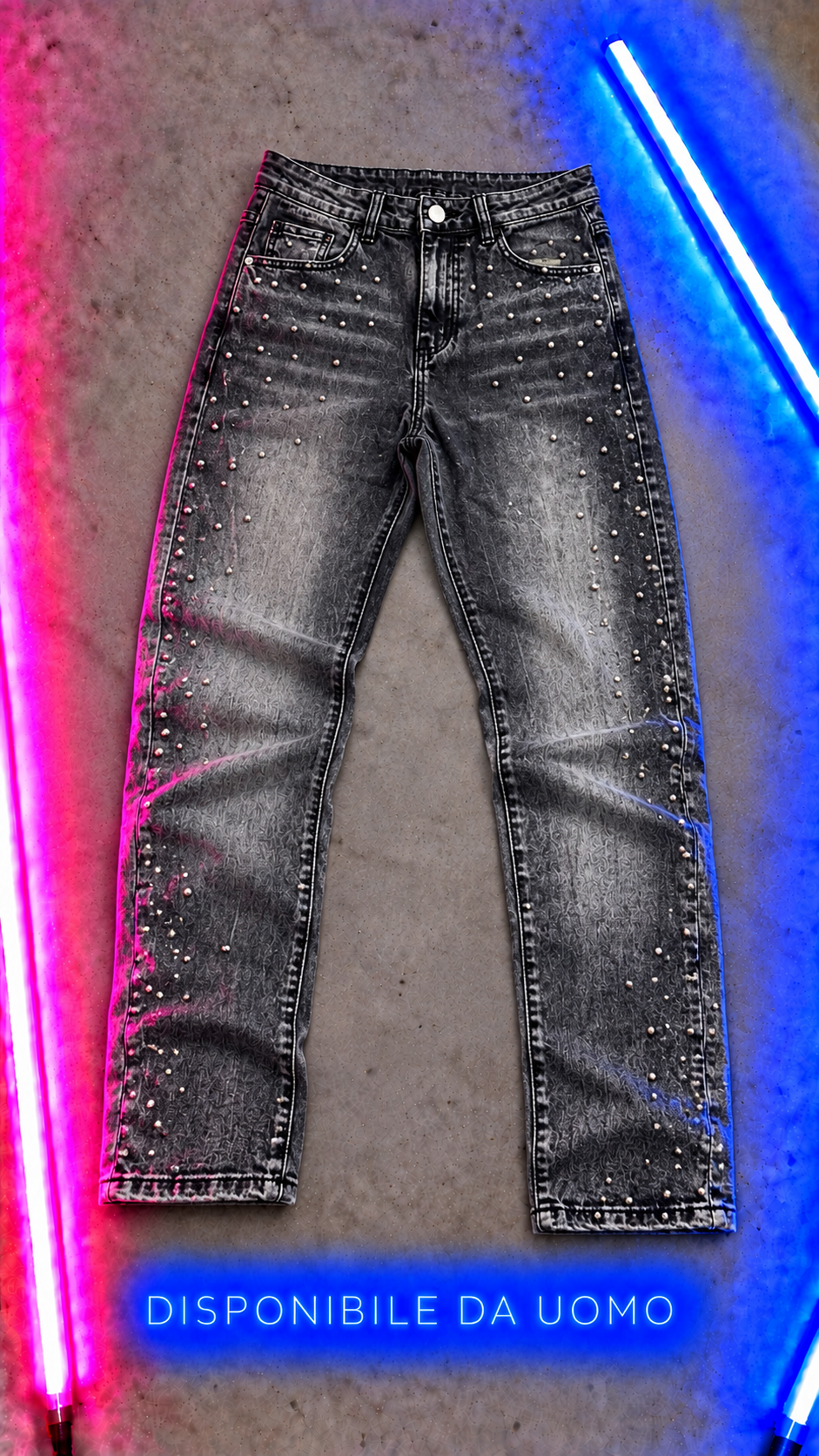 Jeans Diamond Con Perle