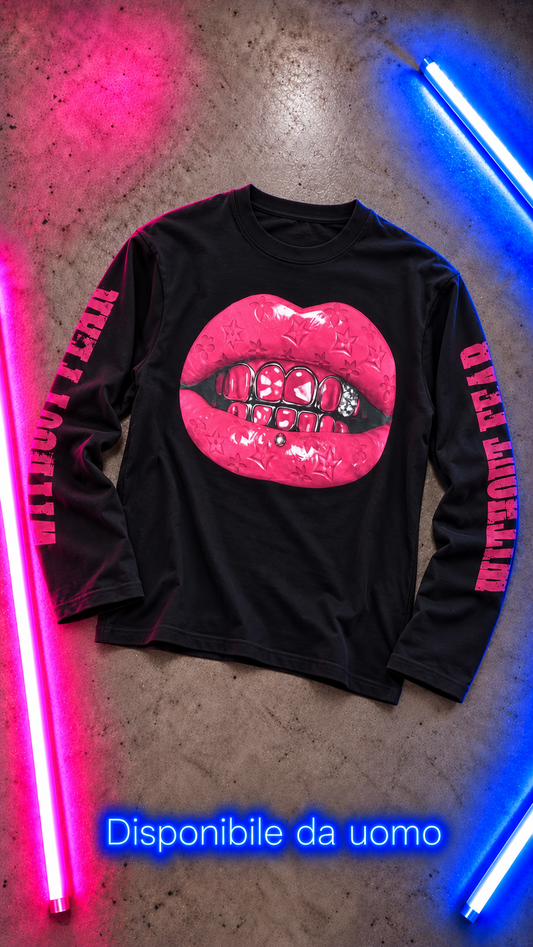 LongSleeve Pink Lips