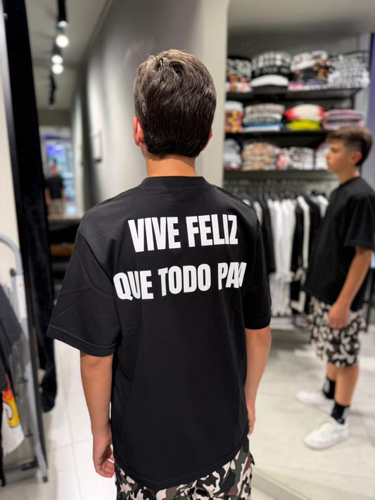 Ragazzo T-Shirt Vive Feliz Que Todo Pasa