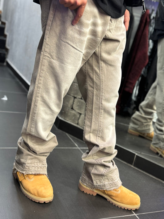 Jeans Flare Beige