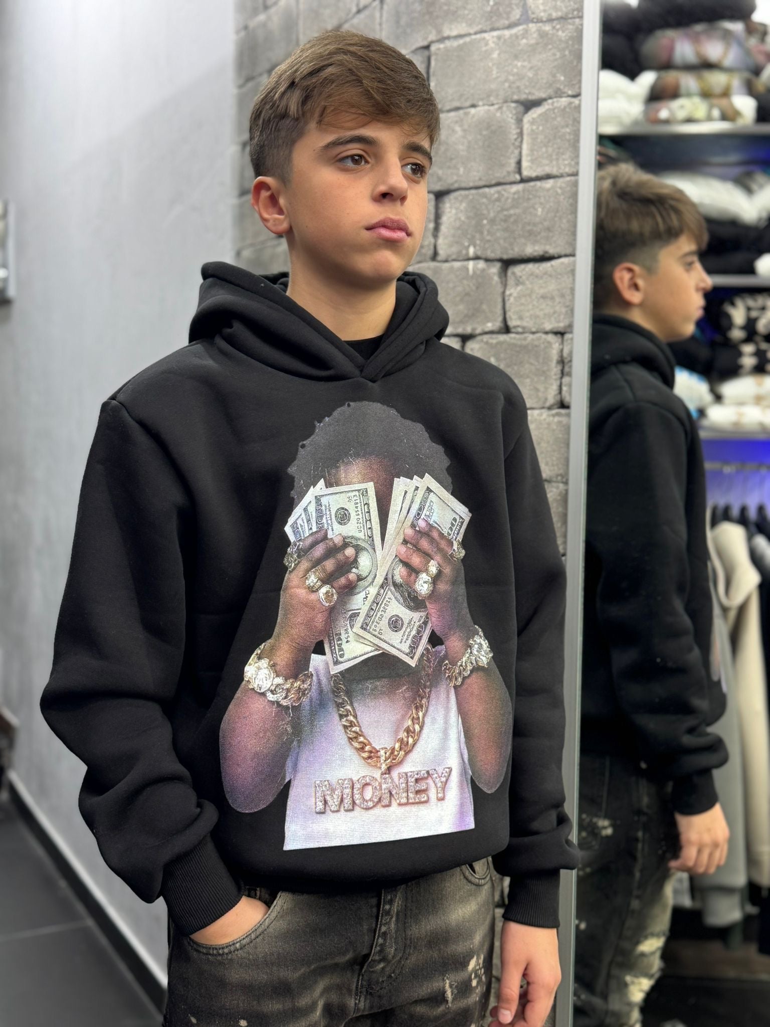 Ragazzo Felpa More Money