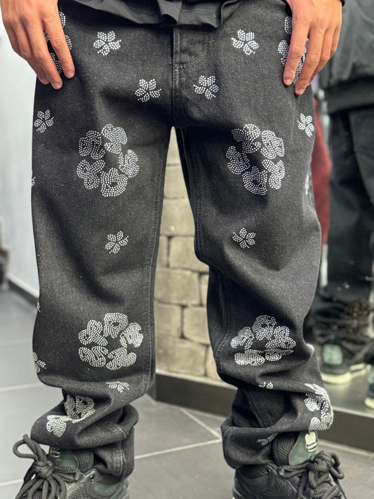 Jeans Diamond Flower