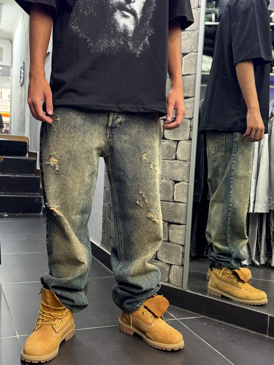 Jeans Destroyed Sabbia