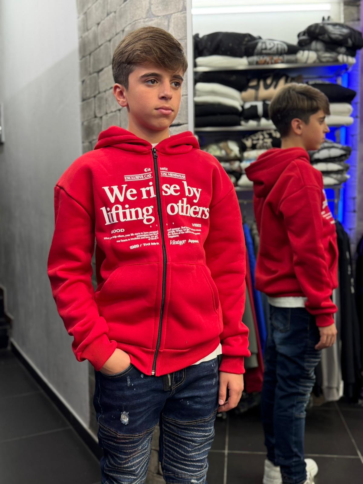 Ragazzo Felpa Zip We Rise