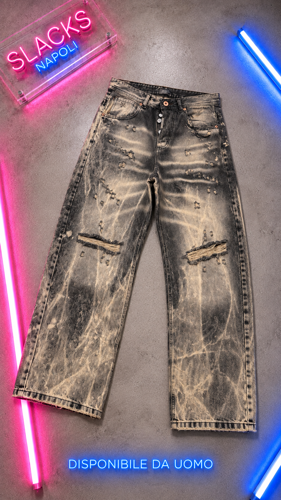 Jeans Baggy Sabbia Scuro