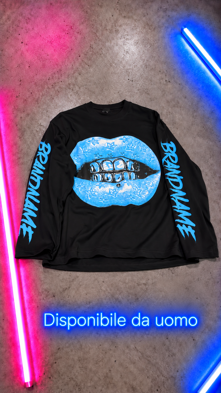 LongSleeve Blue Lips
