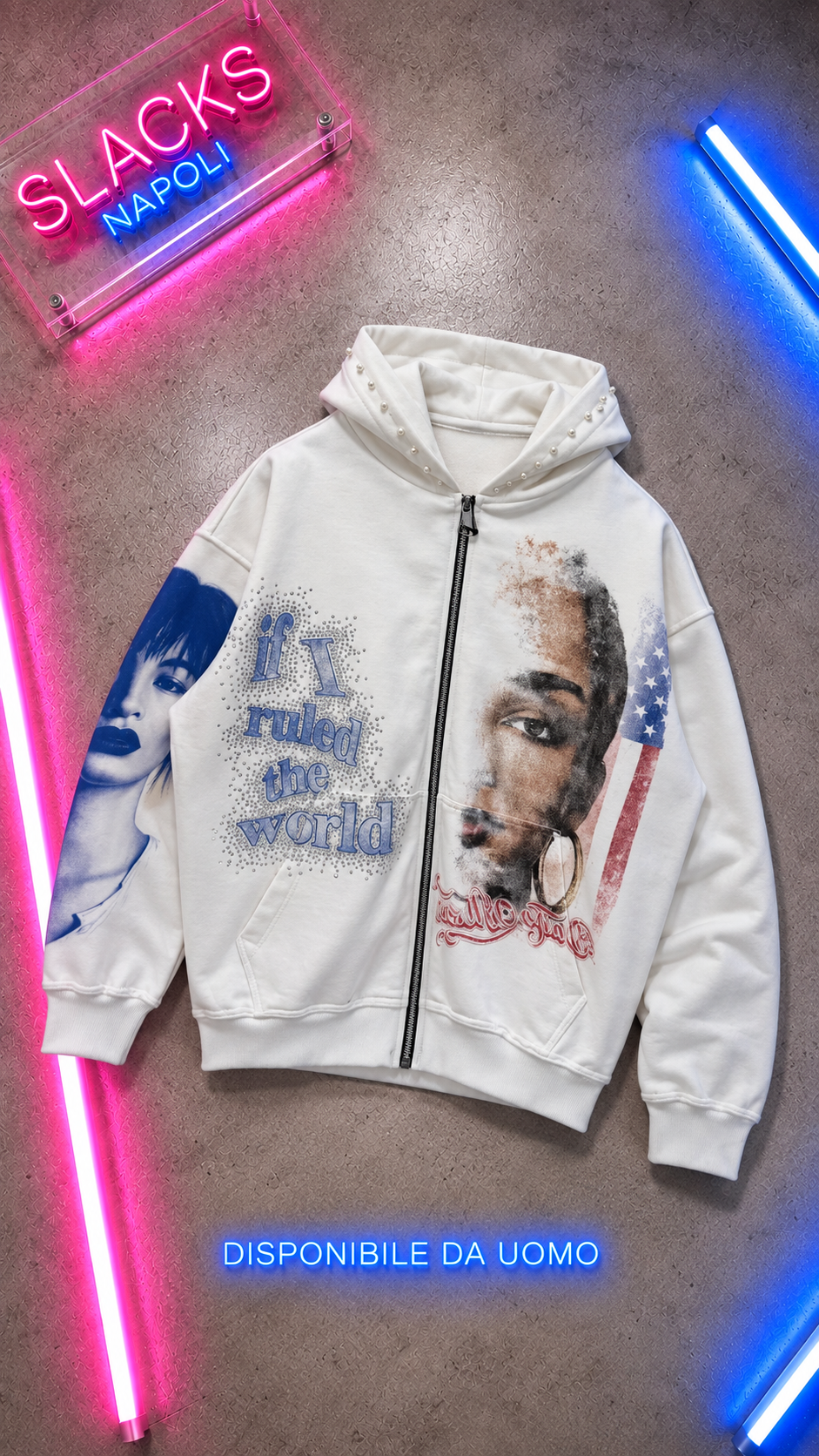 Felpa Zip America PREMIUM