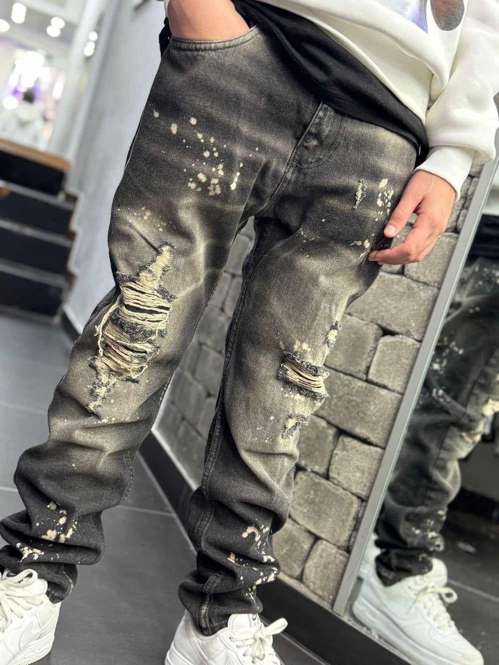 Ragazzo Jeans Sabbia Scuro