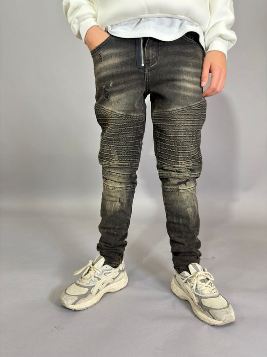 Ragazzo Biker Sabbia Zip