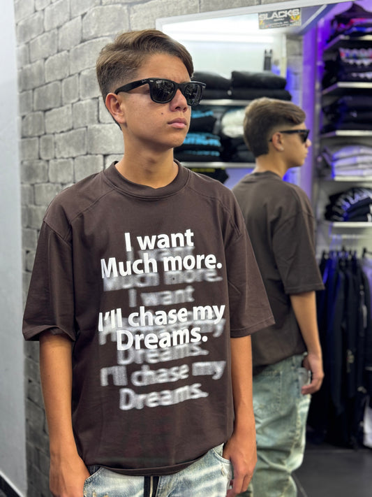 T-shirt I want much more.