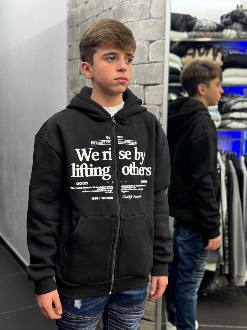 Ragazzo Felpa Zip We Rise