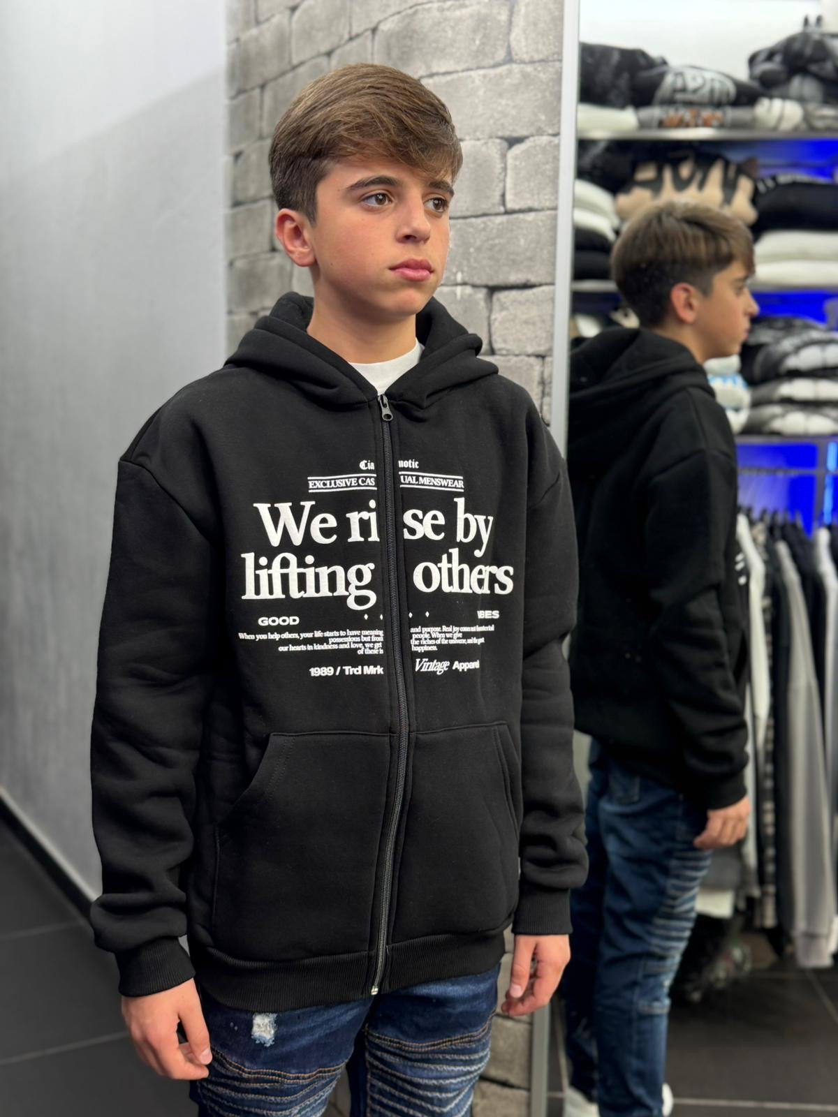 Ragazzo Felpa Zip We Rise