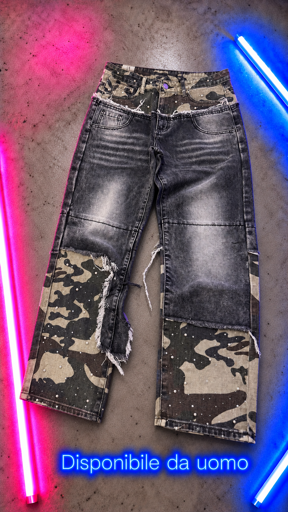 Jeans Baggy Diamond Camouflage