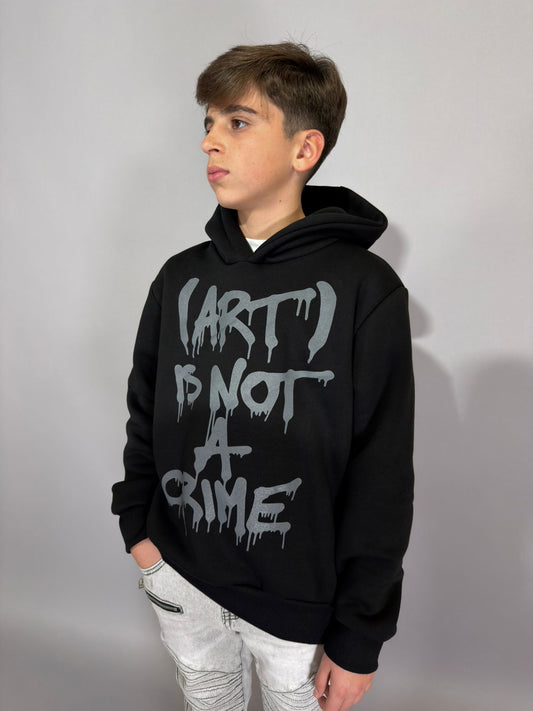 Ragazzo Felpa Art Is Not A Crime