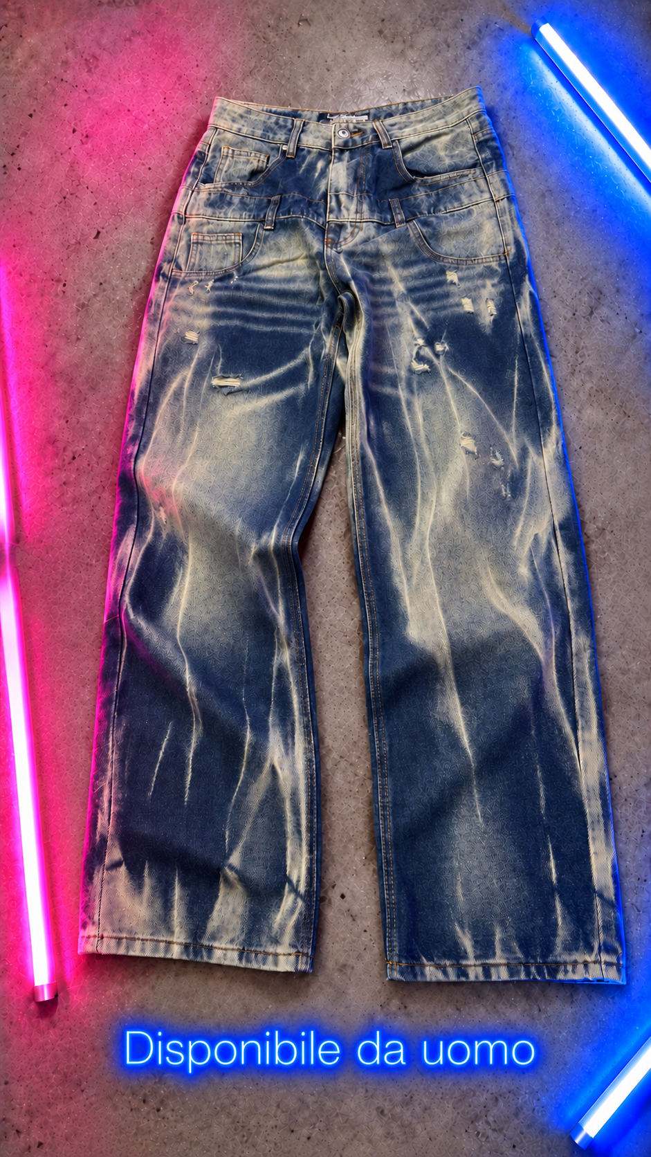 Jeans Baggy Double Sabbia