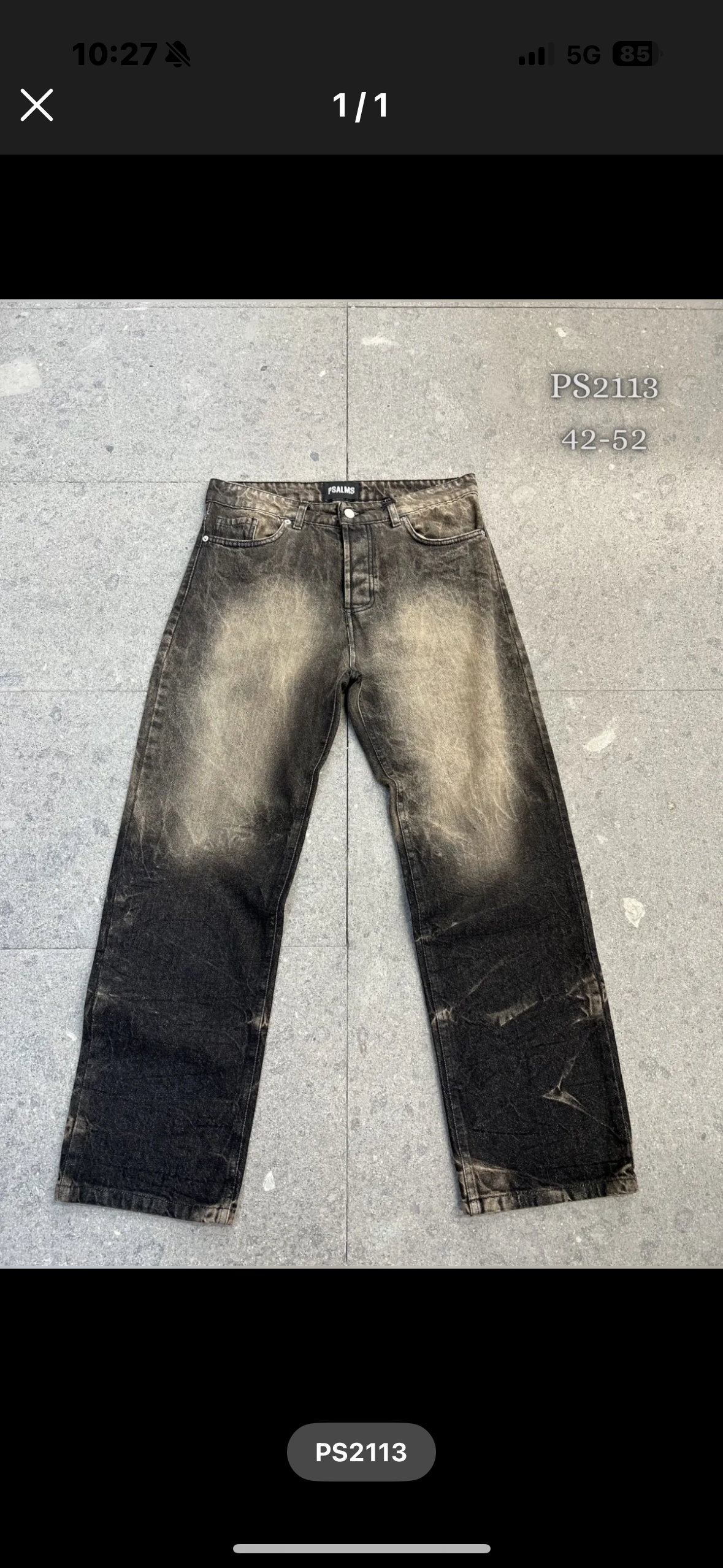 Jeans Baggy Sabbia Sfumato