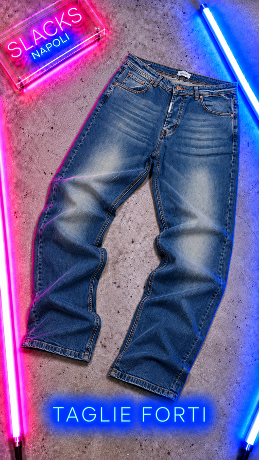 Taglie Forti Jeans Blu Sabbia
