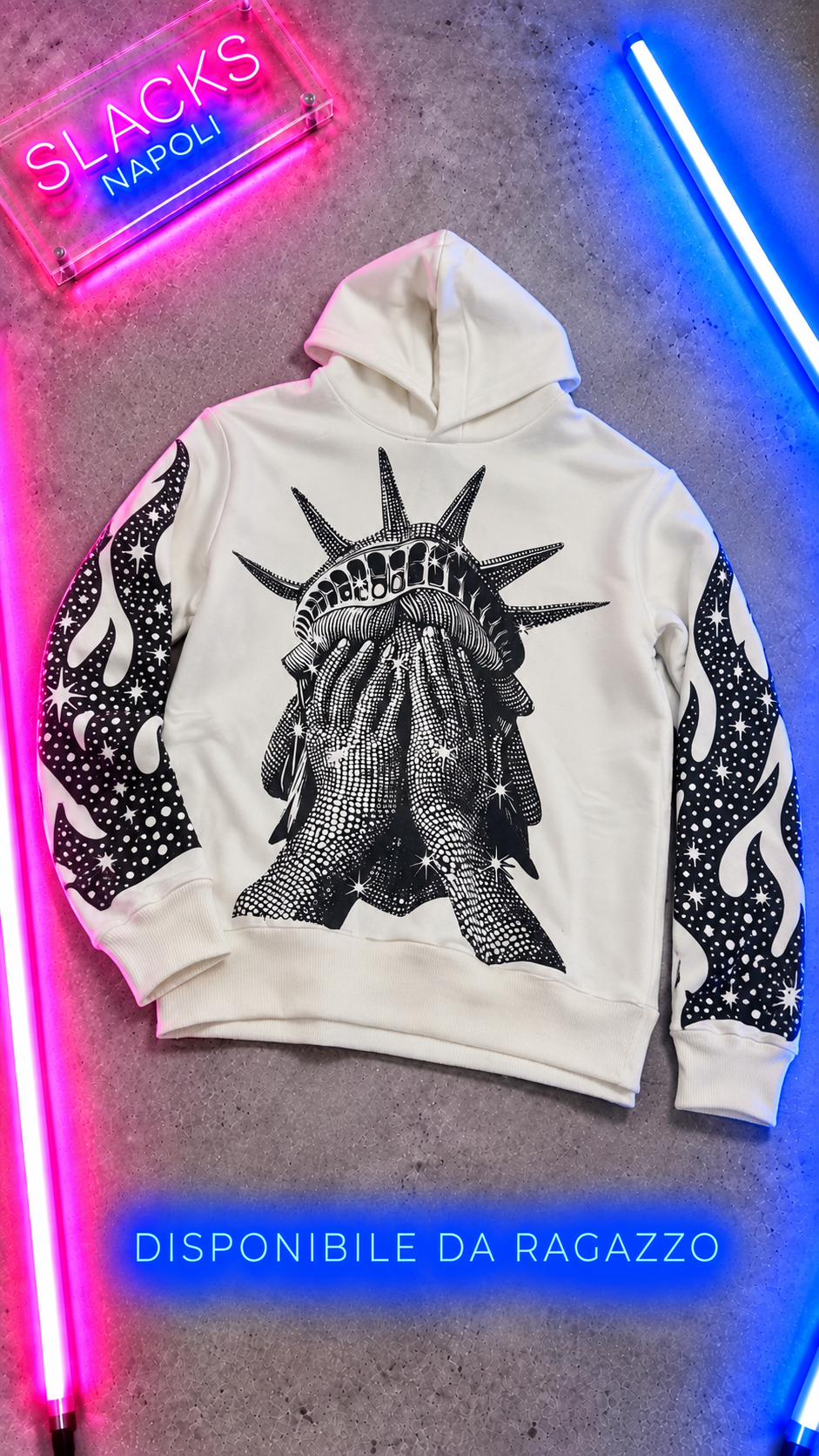 Ragazzo Felpa Statua liberty