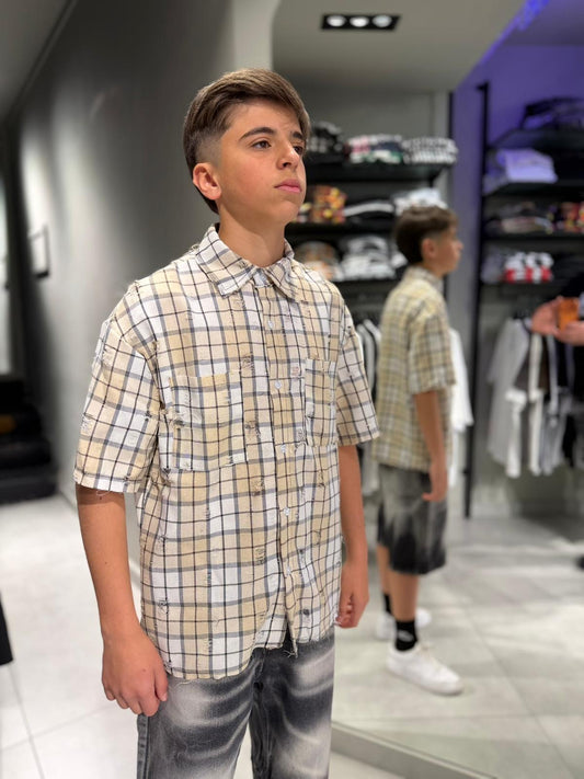 Ragazzo Camicia quadri mezze maniche