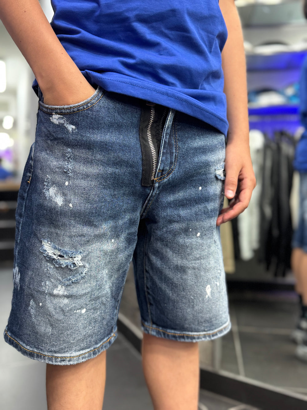 Ragazzo bermuda zip