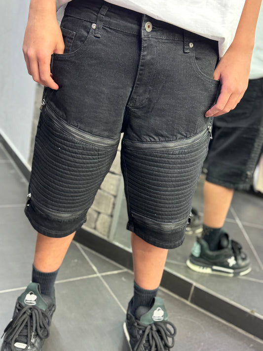 Jeans bermuda biker Black