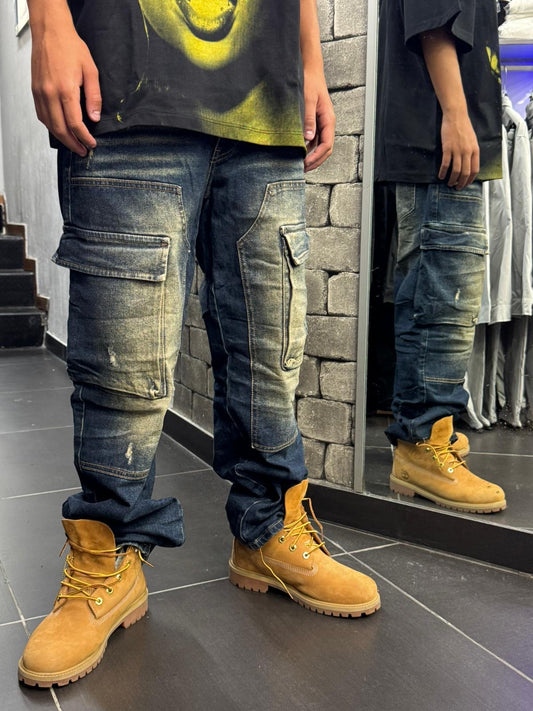 Jeans Cargo Sabbia