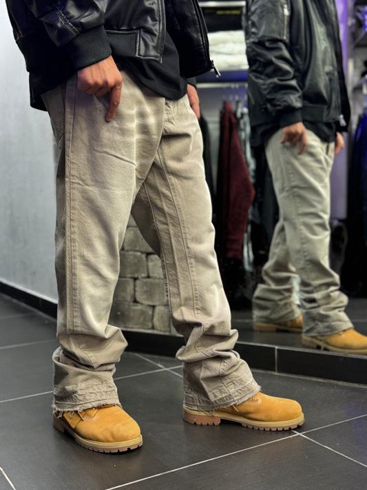 Jeans Flare Beige