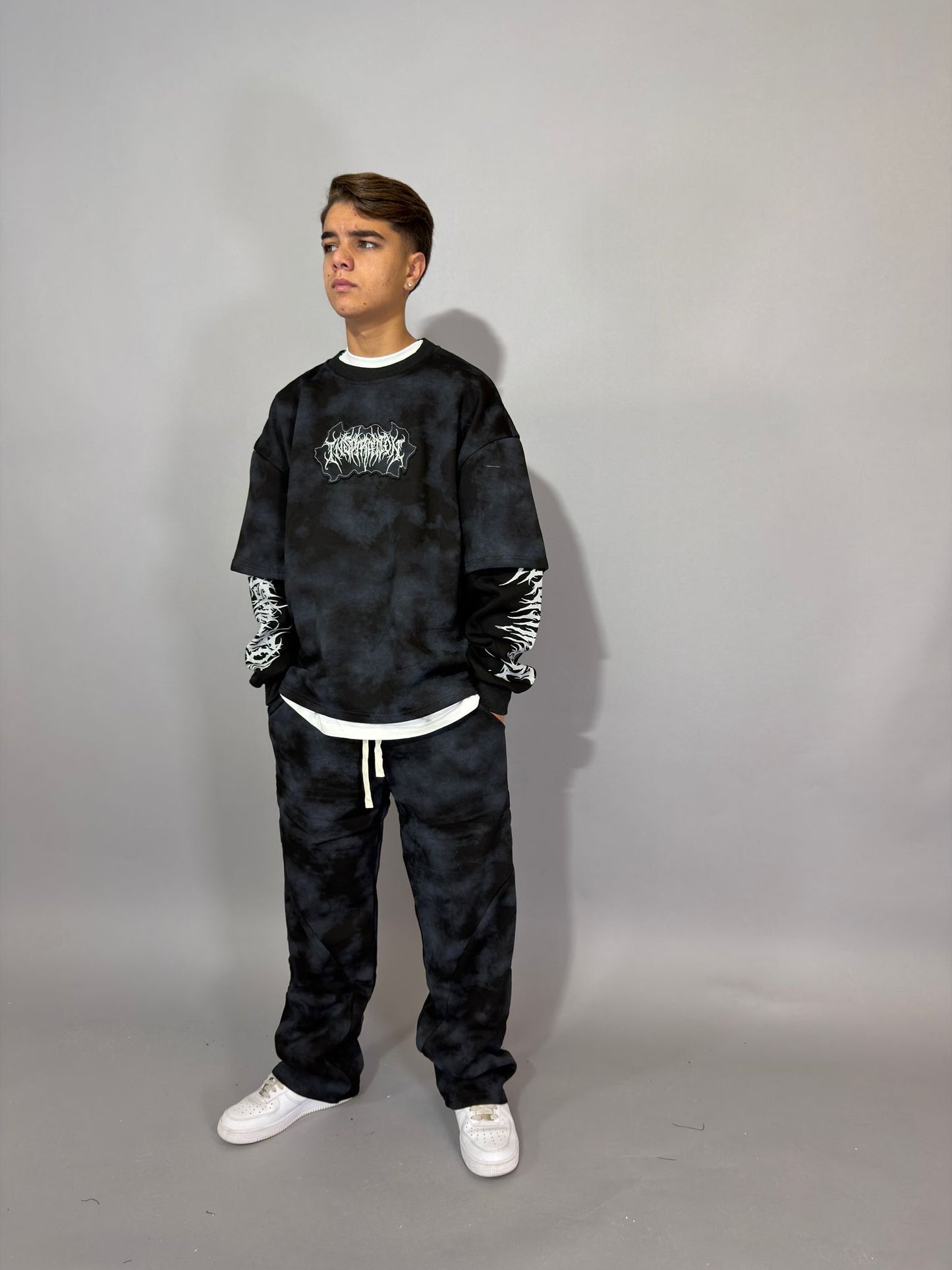 Coordinato Doppia manica marmorizzato