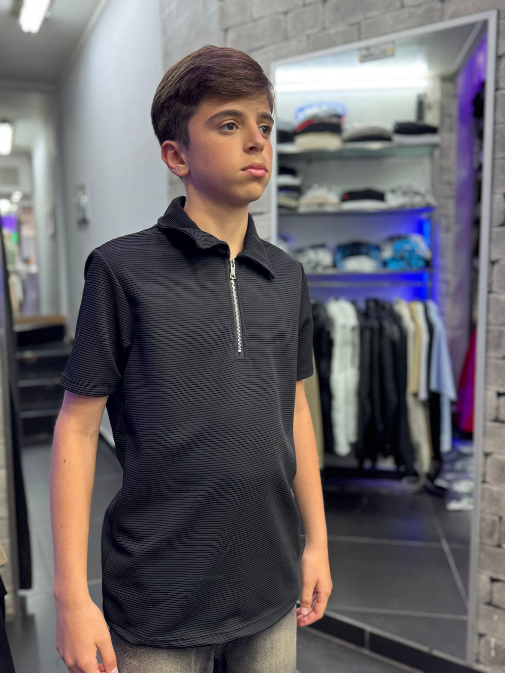 Ragazzo Polo Zip