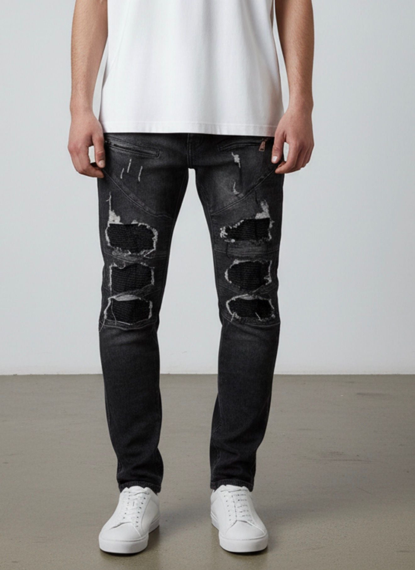 Jeans BiKer Black