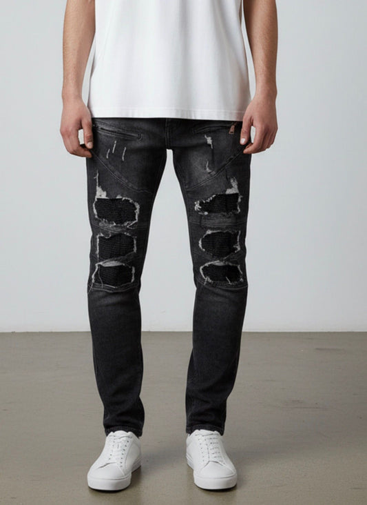 Jeans BiKer Black