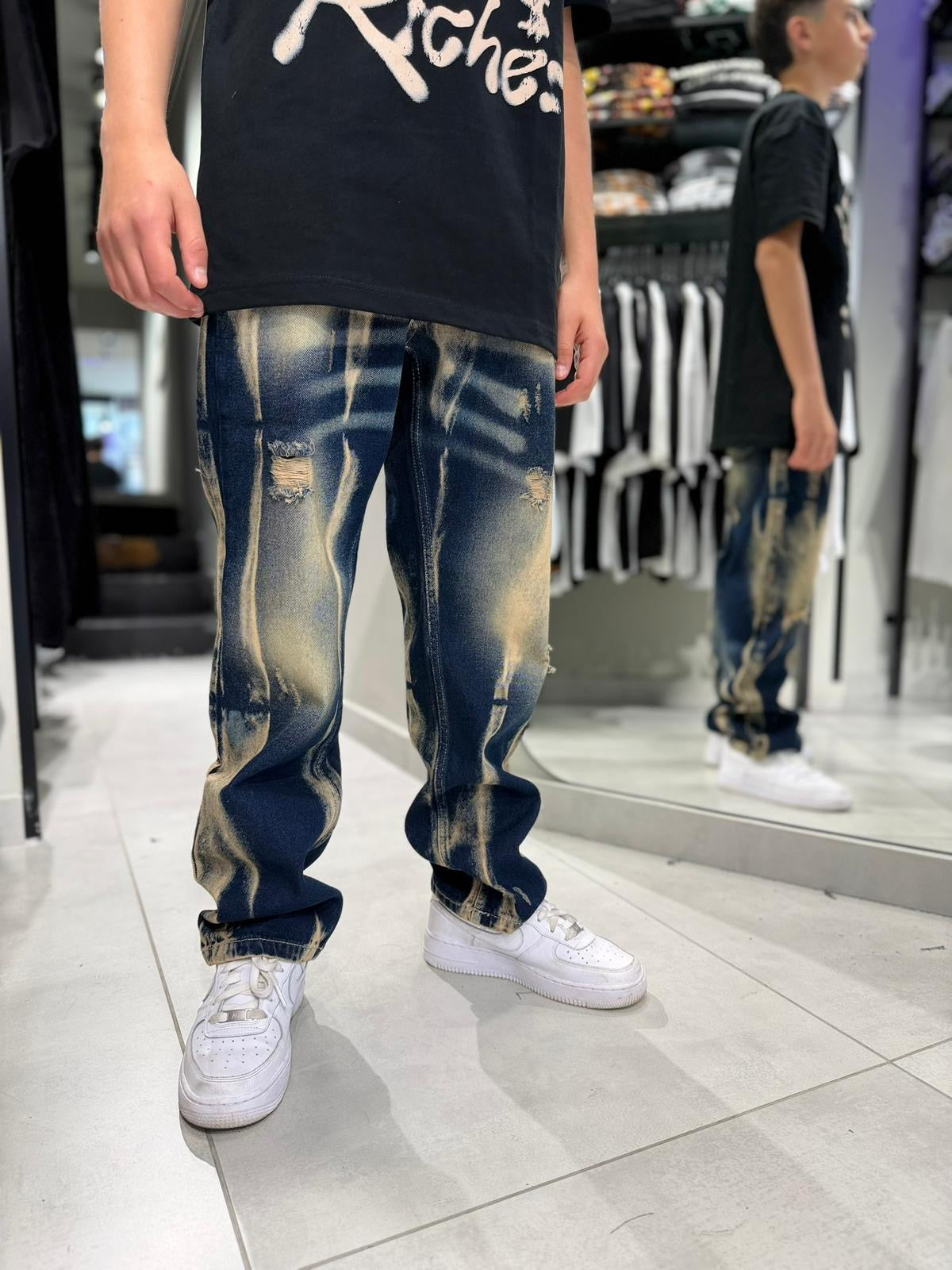 Ragazzo Jeans Mod DSQ Sabbia sfumato