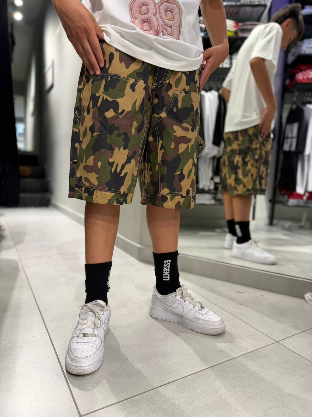 Ragazzo Bermuda Militare