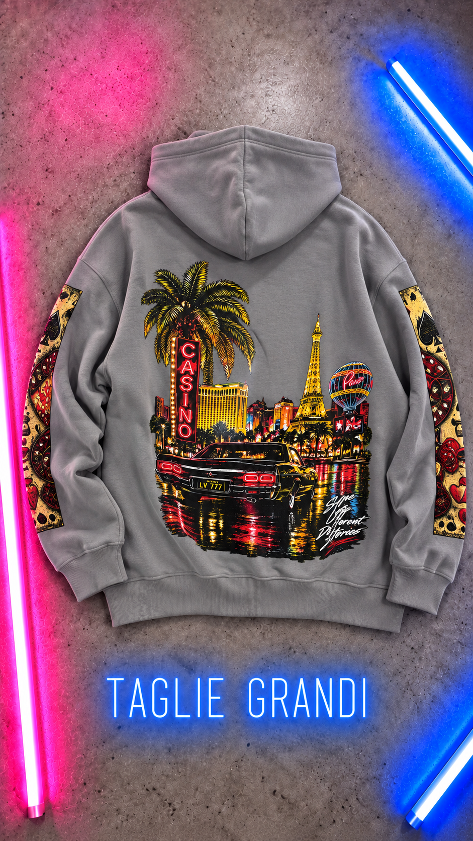 Taglie Forti Felpa LasVegas