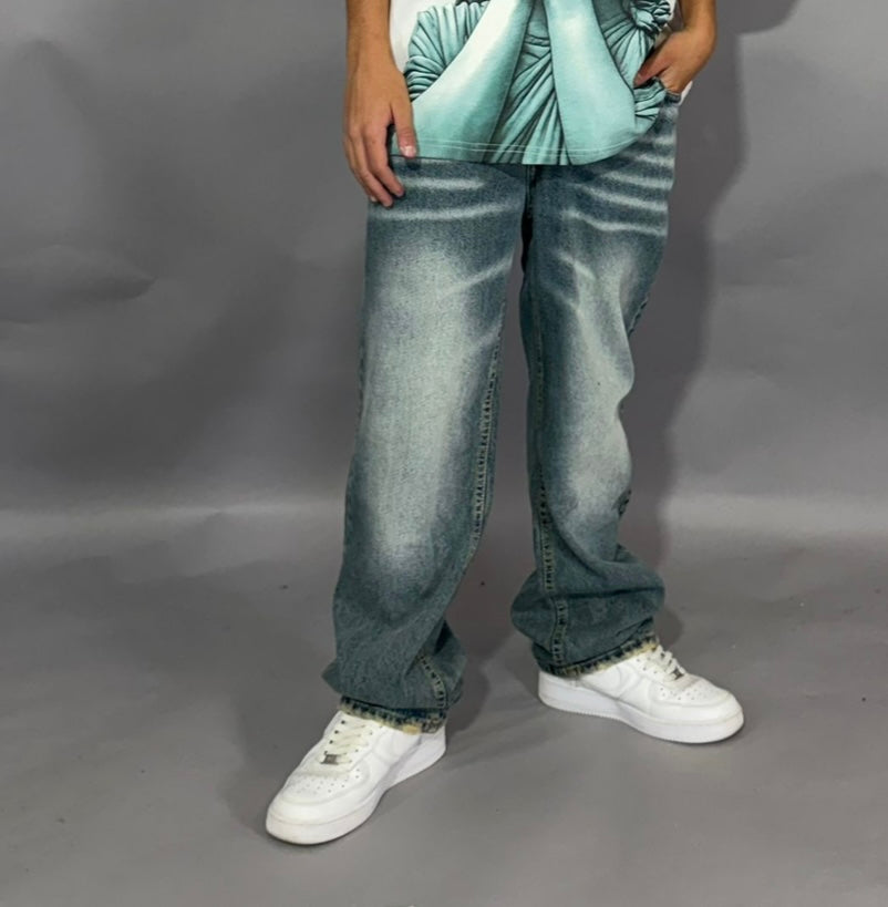 Jeans Baggy Blue Clean