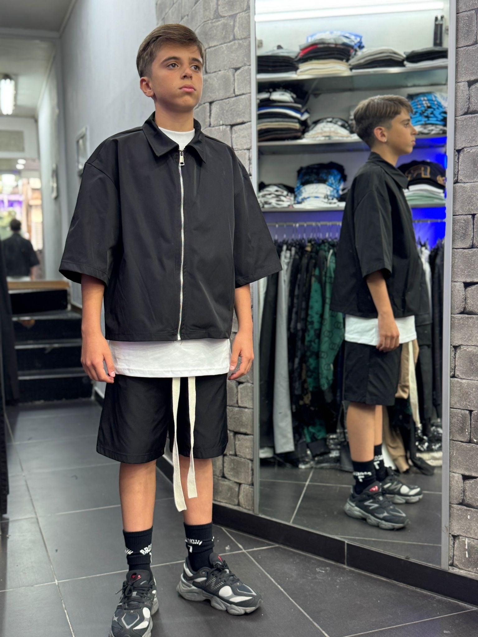 Ragazzo Coordinato Zip Polo