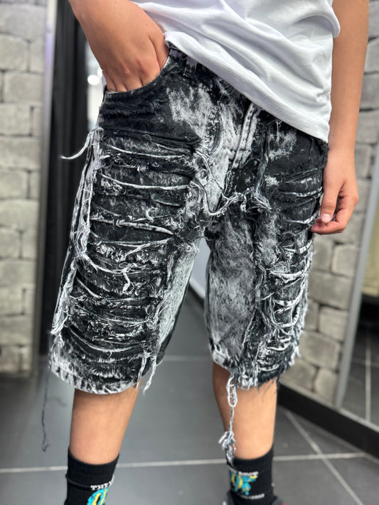 Ragazzo Jeans ripped Black