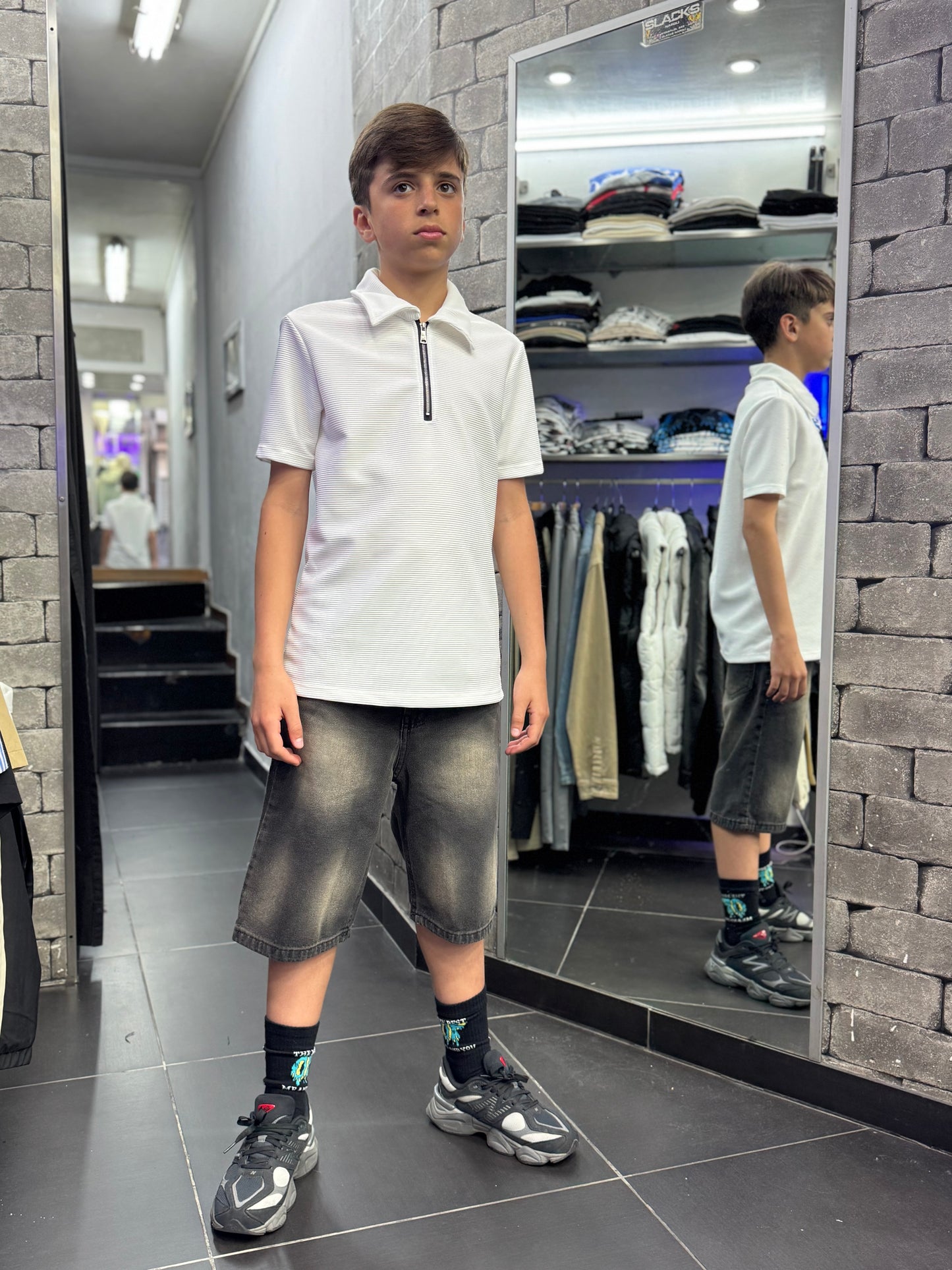 Ragazzo Polo Zip