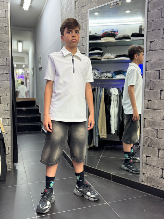 Ragazzo Polo Zip