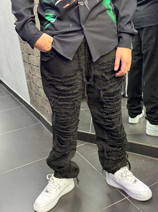 Ragazzo Jeans Ripped Black