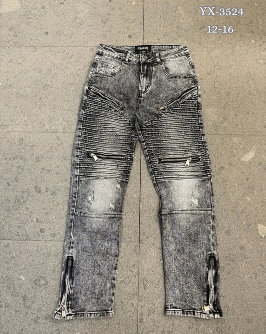 Ragazzo Jeans Biker MultiZip