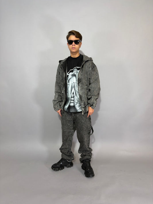 Coordinato Jeans Cappuccio