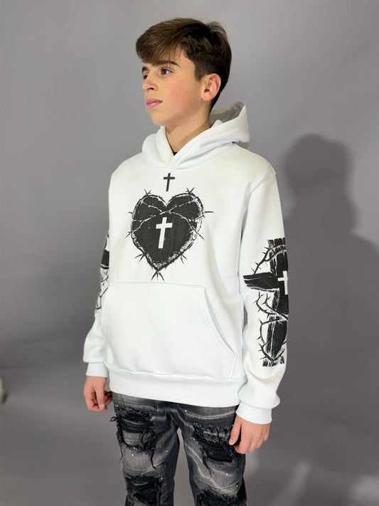 Ragazzo Felpa Cuore Sacro