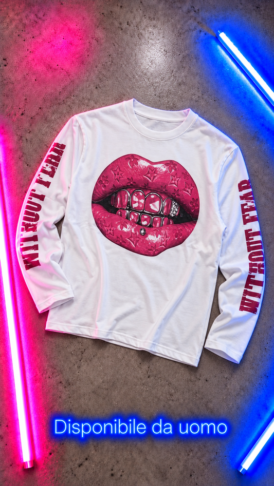 LongSleeve Pink Lips